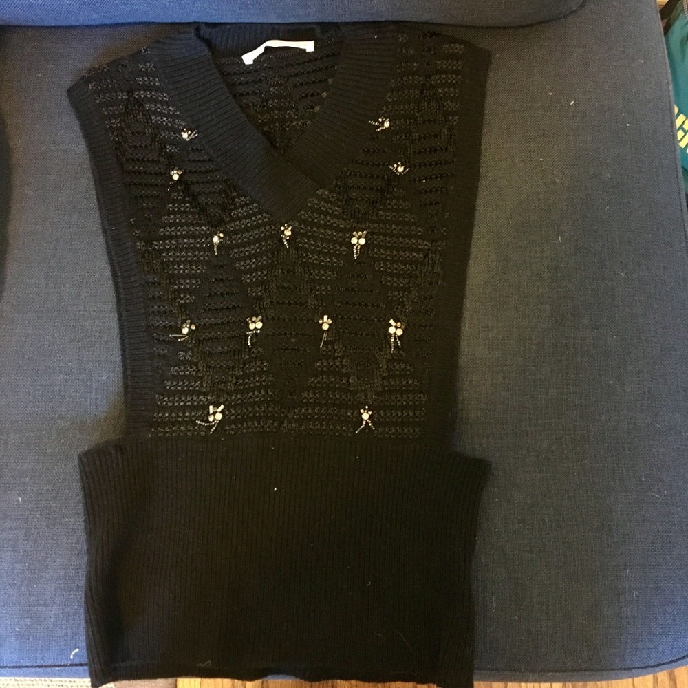 Thakoon Addition Beaded Argyle Sweater Vest - Picture 5 of 7